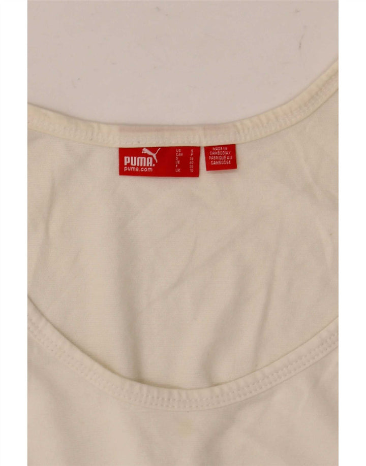 Colete feminino Puma UK 8 pequeno branco