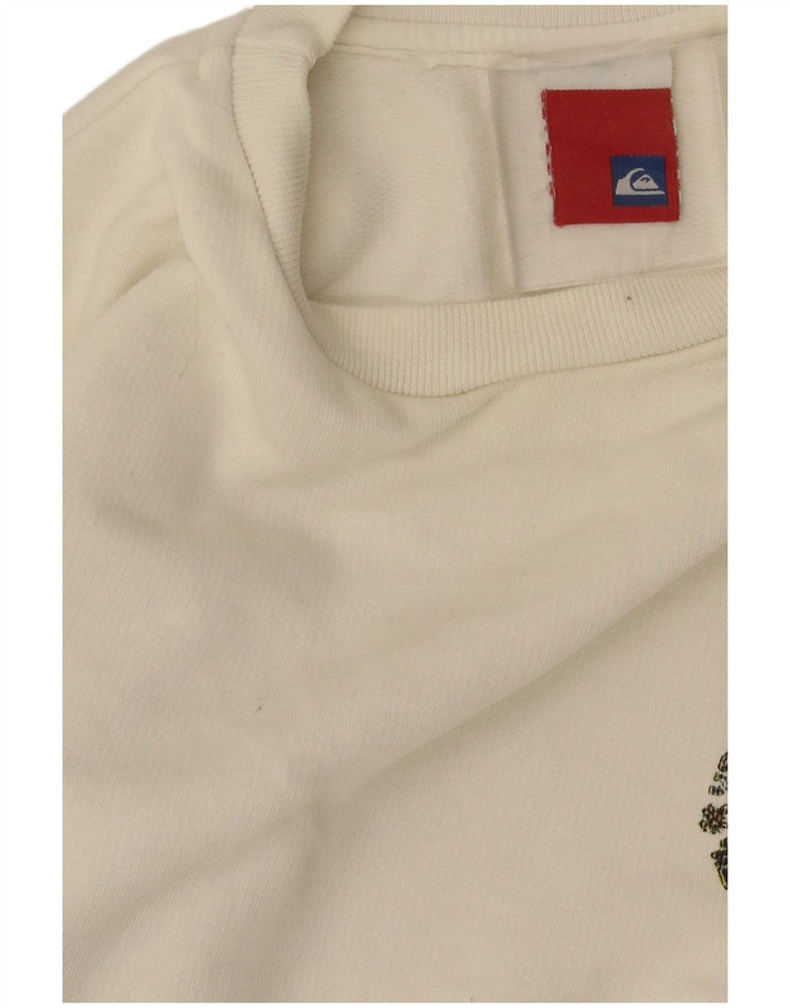 Suéter gráfico Quiksilver Boys Graphic 11-12 anos branco
