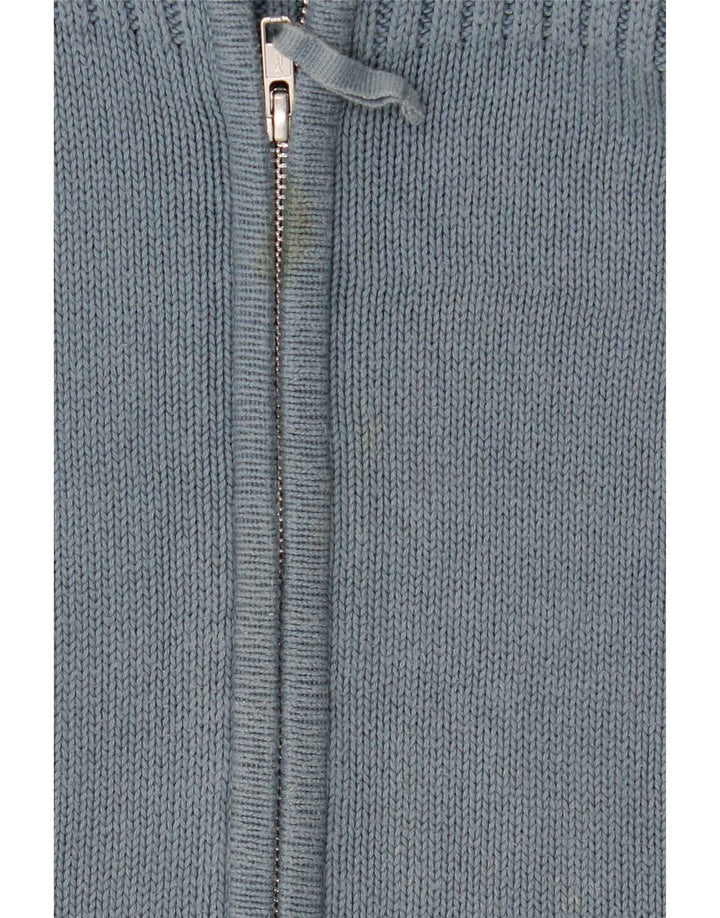 Suéter cardigã feminino Marks & Spencer Reino Unido 16 grande algodão azul