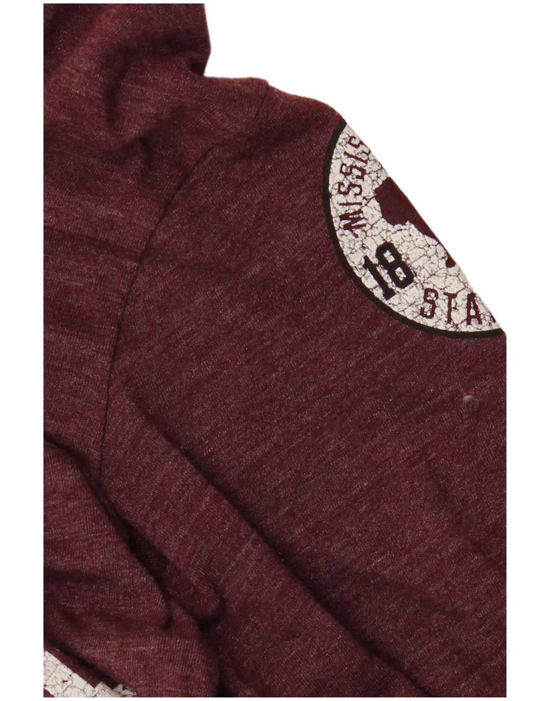 Adidas Mens Graphic Top Manga Longa Médio Borgonha