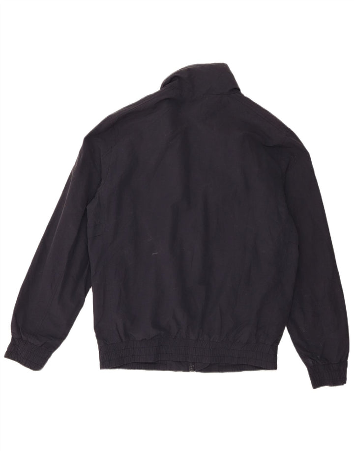 Jaqueta bomber masculina Zara UK 36 pequena azul marinho nylon