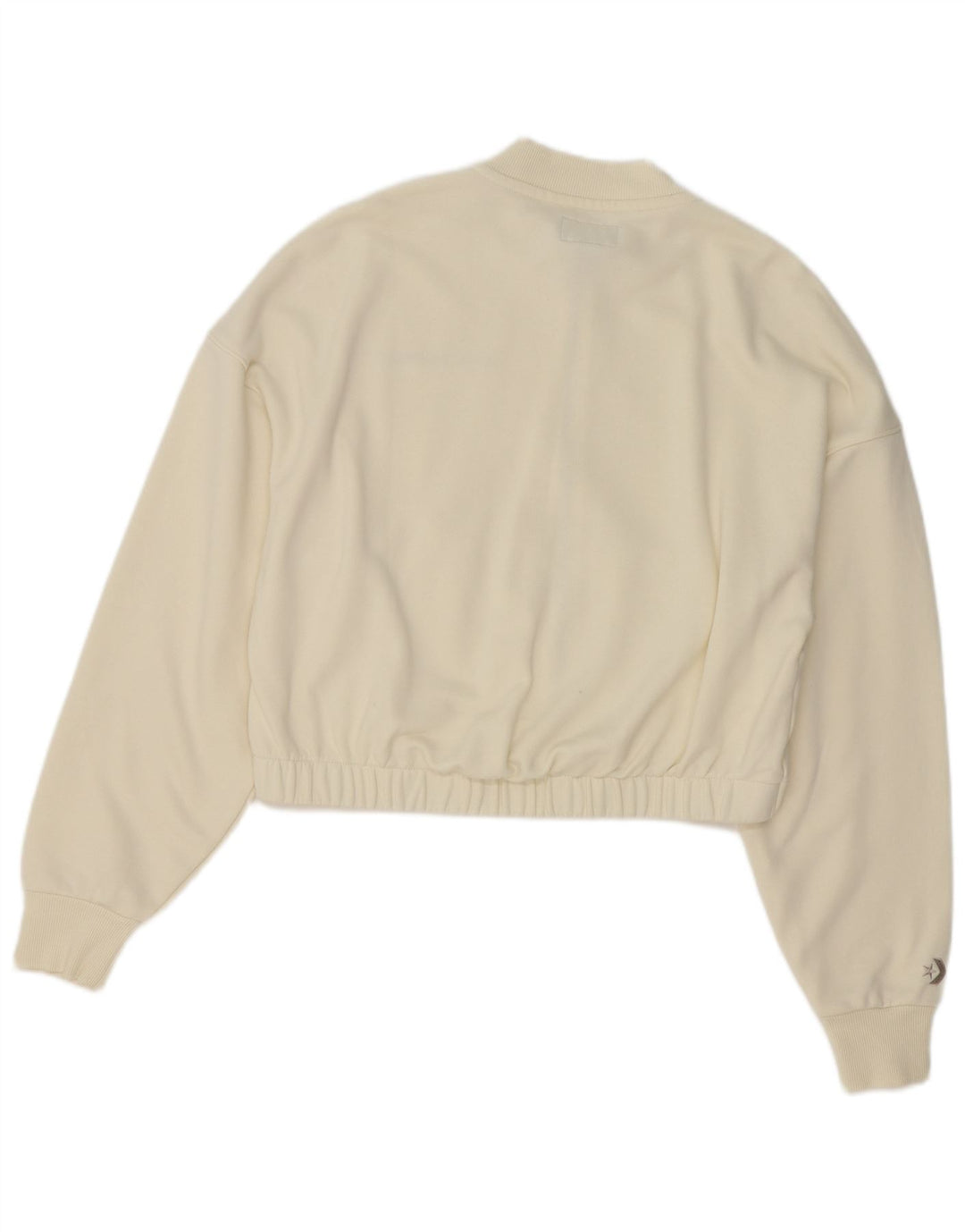 Converse Mulher Tracksuit Top Jacket UK 14 Médio Branco