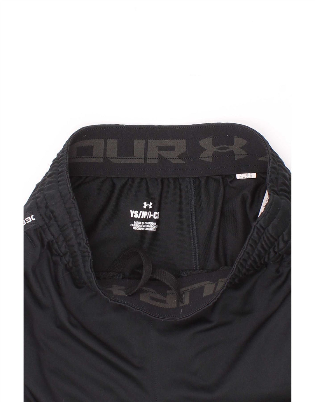 Under Armour Boys Graphic Sport Shorts 7-8 anos pequeno poliéster preto