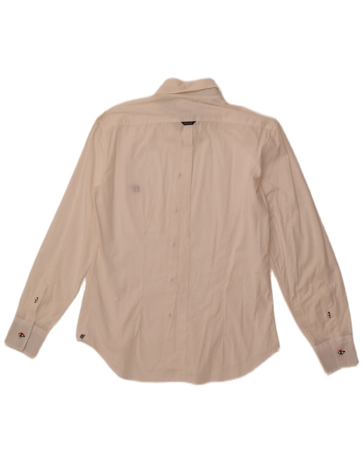 Camisa masculina BELFE de algodão branco médio