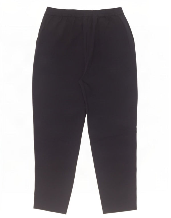 Zara Calça feminina casual cônica pequena W26 L26 azul marinho