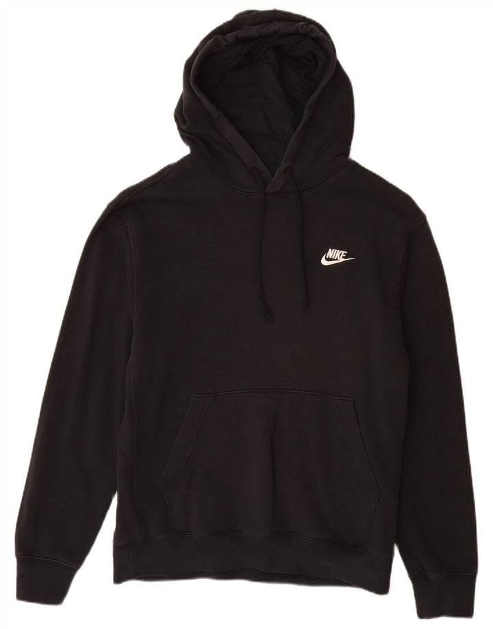 Nike Mens Hoodie Jumper Pequeno Algodão Preto