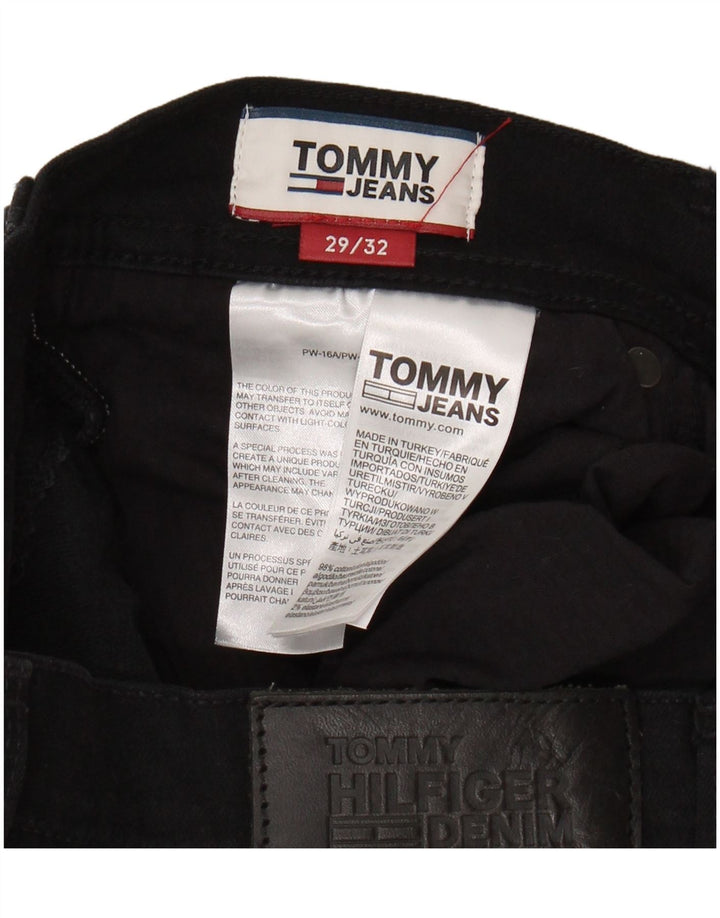 TOMMY HILFIGER Masculino Ryan Straight Jeans W29 L32 Algodão Preto