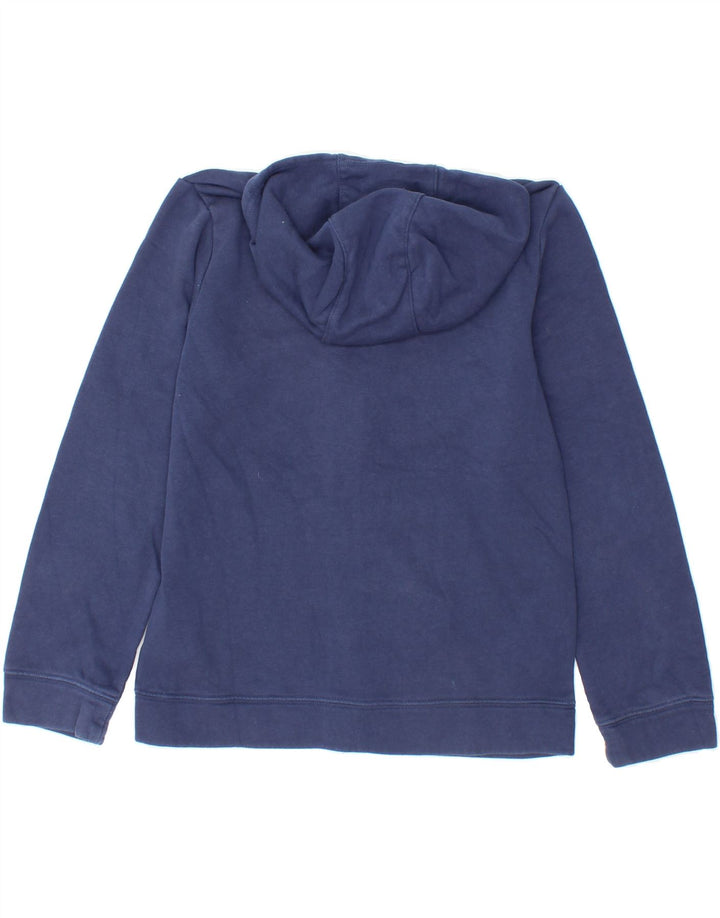 NIKE Boys Zip Hoodie Sweater 10-11 Years Medium Navy Blue Cotton Vintage Nike and Second-Hand Nike from Messina Hembry 