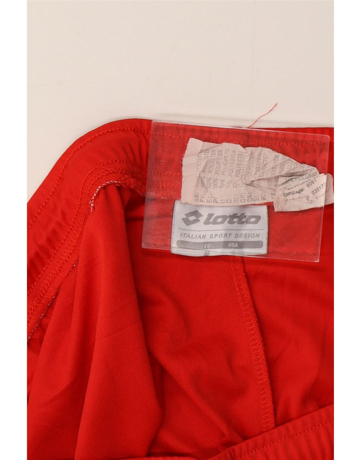 LOTTO Mens Sport Shorts Médio Poliéster Vermelho