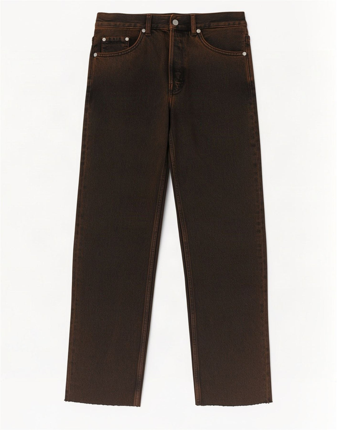 Calça jeans reta masculina Cos cintura média W29 L28 marrom