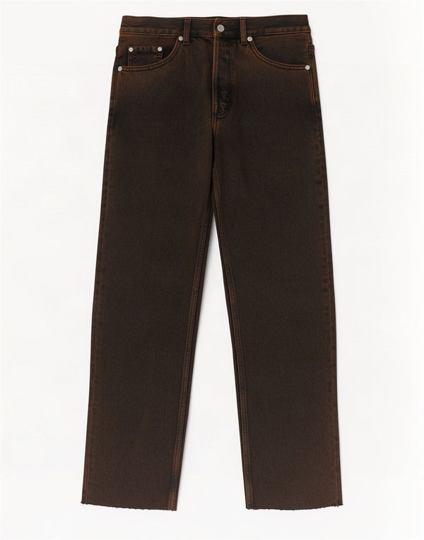 Calça jeans reta masculina Cos cintura média W29 L28 marrom