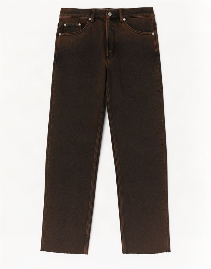 Calça jeans reta masculina Cos cintura média W29 L28 marrom