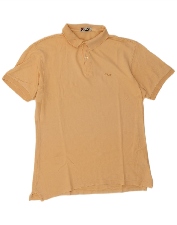 Camisa Polo Masculina Fila IT 46 Pequena Laranja