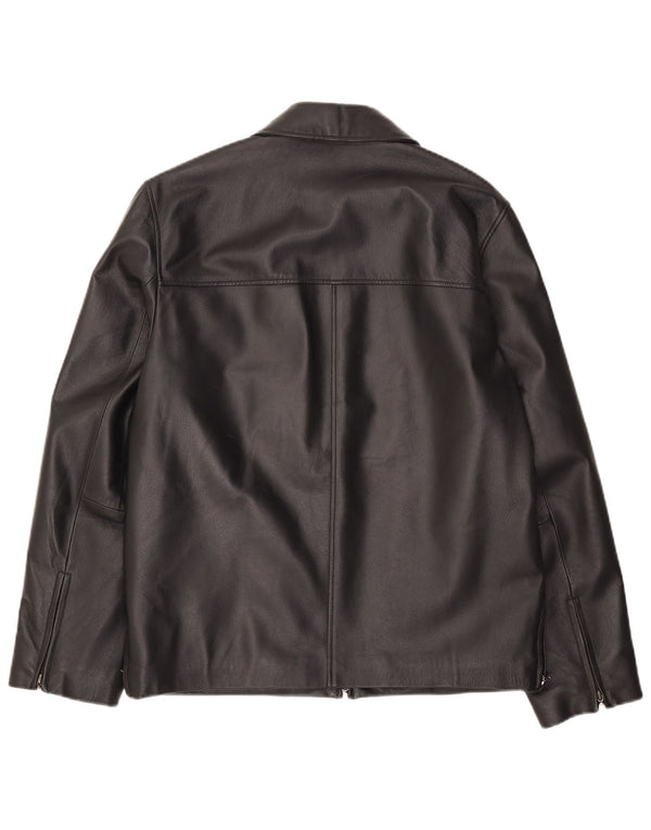 Jaqueta de couro masculina Conbipel IT 48 couro preto médio