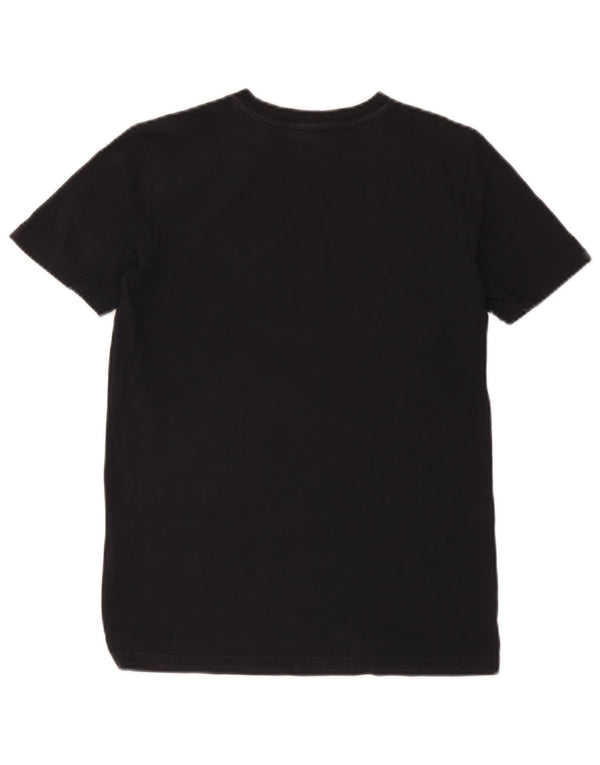 Camiseta gráfica North Sails Boys 11-12 anos algodão preto