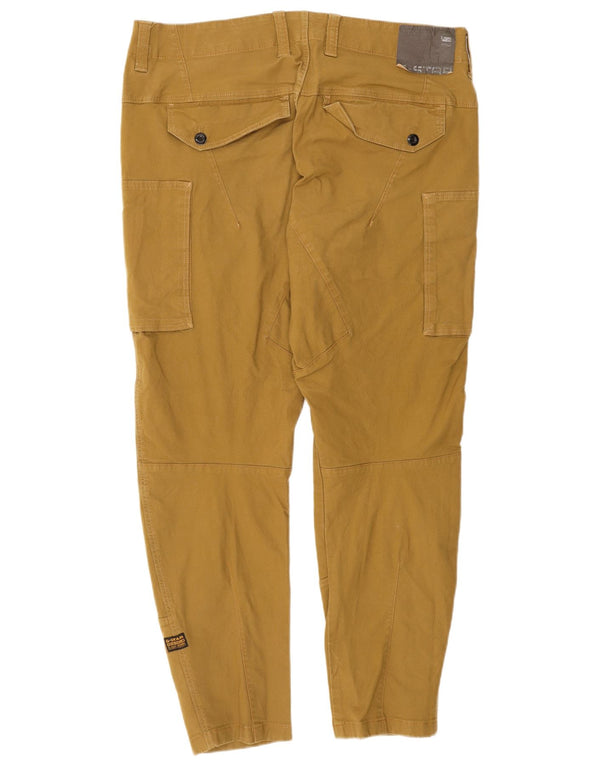 Calça Cargo Cônica Masculina G-STAR W40 L28 Algodão Amarelo