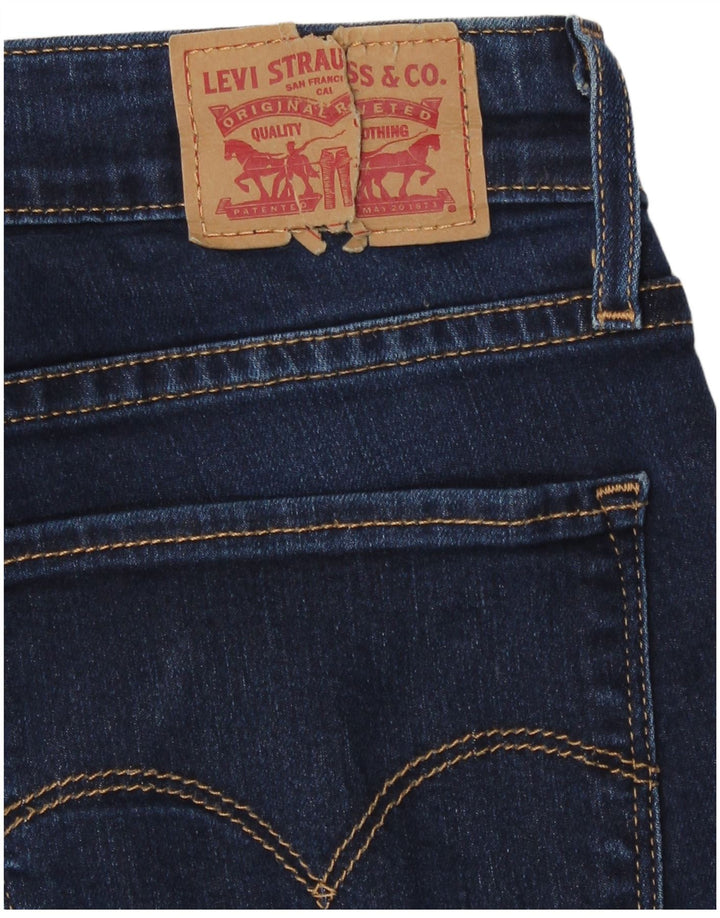 Calça jeans feminina Levi's 720 High Rise Bootcut W30 L30 azul marinho algodão