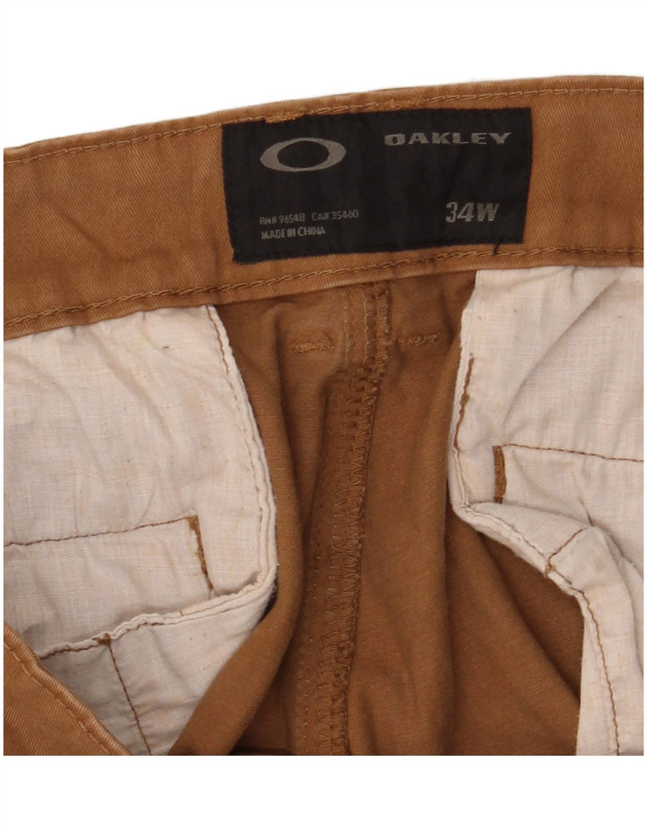 Calça Chino Reta Masculina Oakley W34 L33 Marrom