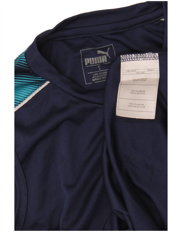 PUMA Boys Graphic Vest Top 7-8 Anos Azul Marinho Poliéster