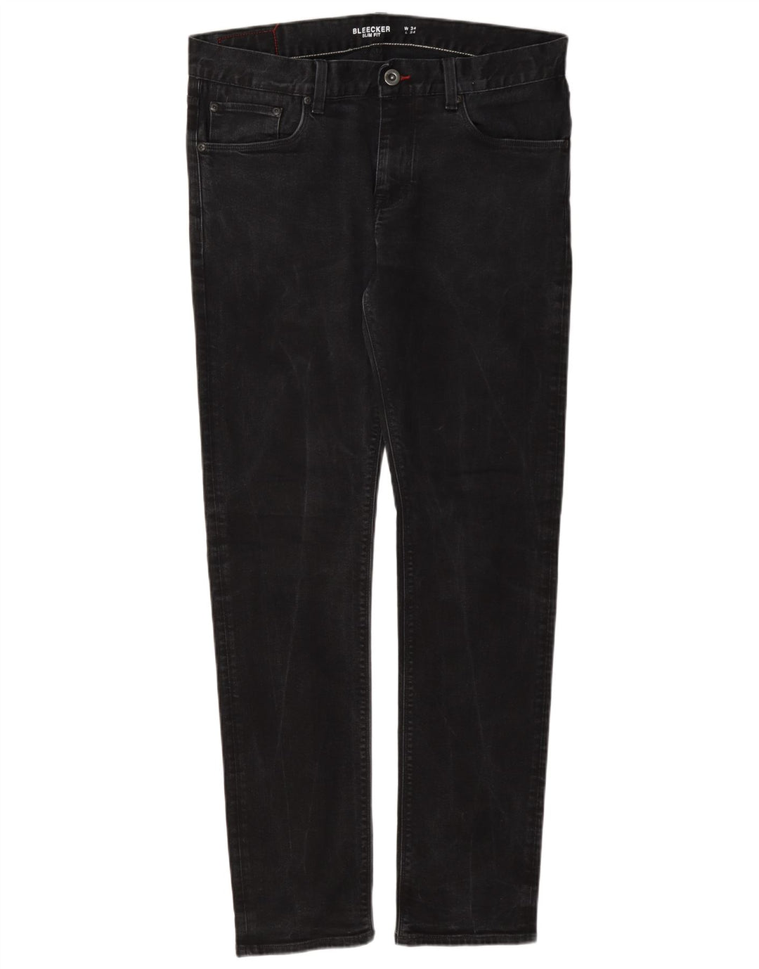 Wrangler Masculino Bleecker Slim Jeans W34 L34 Cinza Algodão