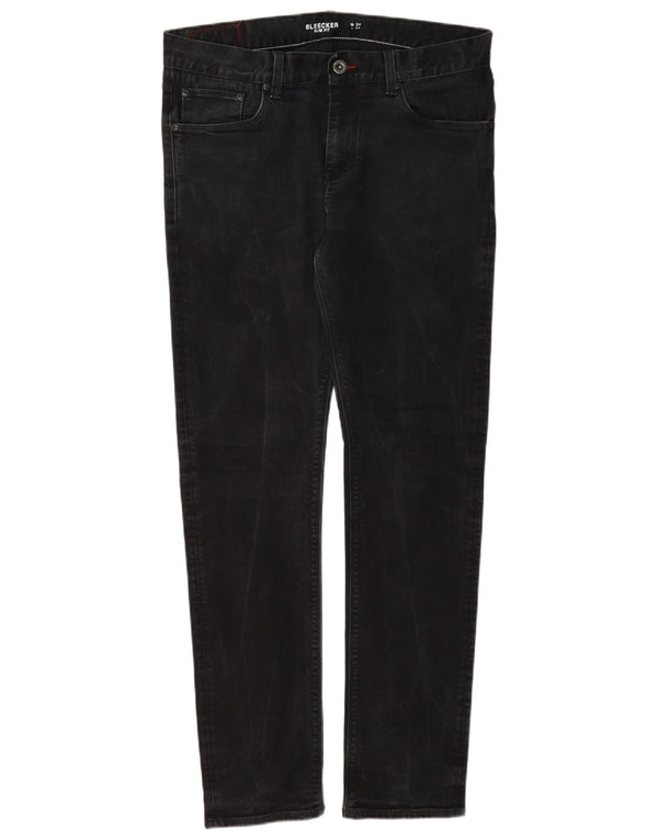 Wrangler Masculino Bleecker Slim Jeans W34 L34 Cinza Algodão