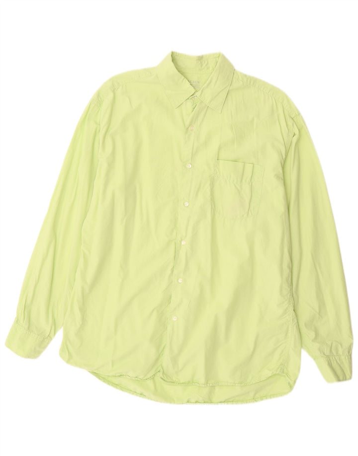 Camisa masculina J. Crew algodão verde médio