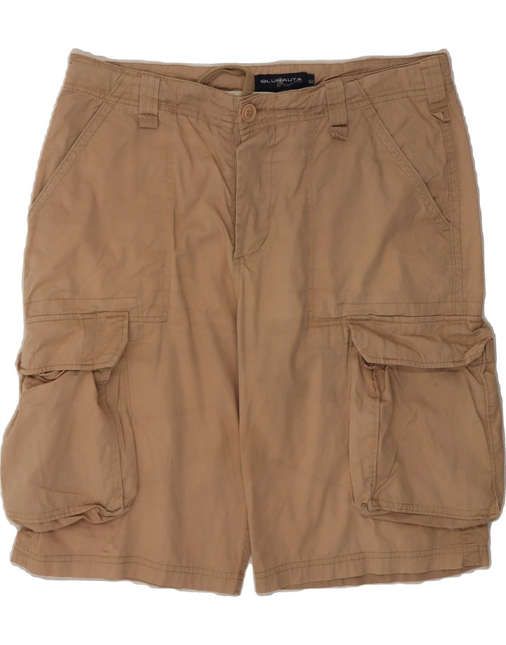 BLU NAUTA Mens Cargo Shorts IT 50 Large W36 Beige Cotton Vintage Blu Nauta and Second-Hand Blu Nauta from Messina Hembry 