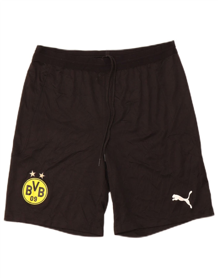 Shorts esportivos femininos PUMA BVB Dortmund médio preto