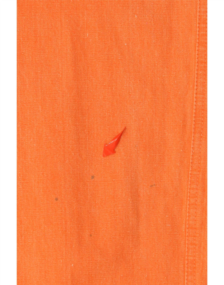 Calça casual feminina C&A de cintura alta cônica UE 38 médio W26 L31 laranja