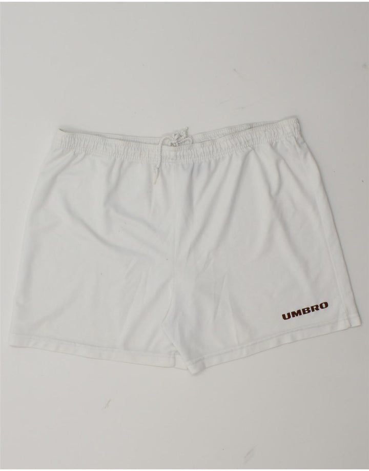Umbro Mens Sport Shorts XL Poliéster Branco