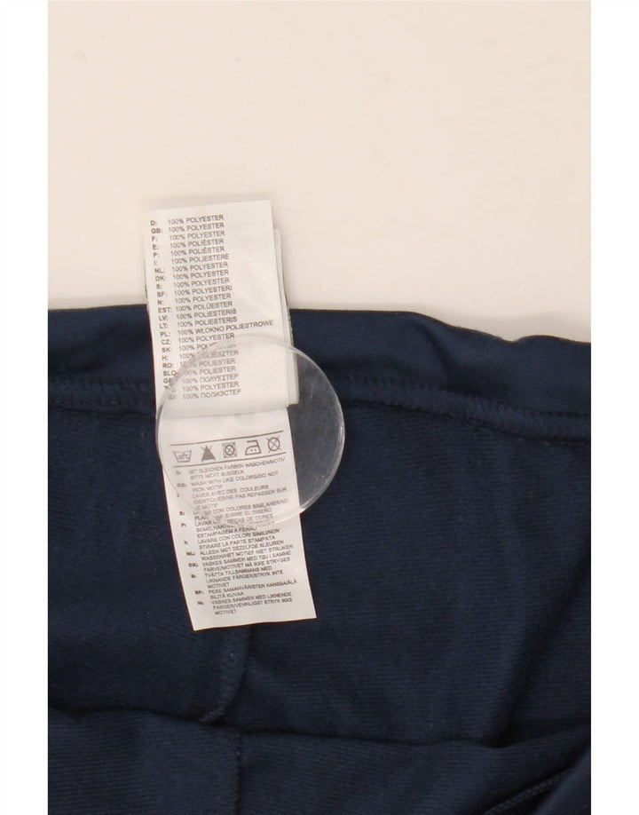 Calça de treino masculina Adidas grande poliéster azul marinho