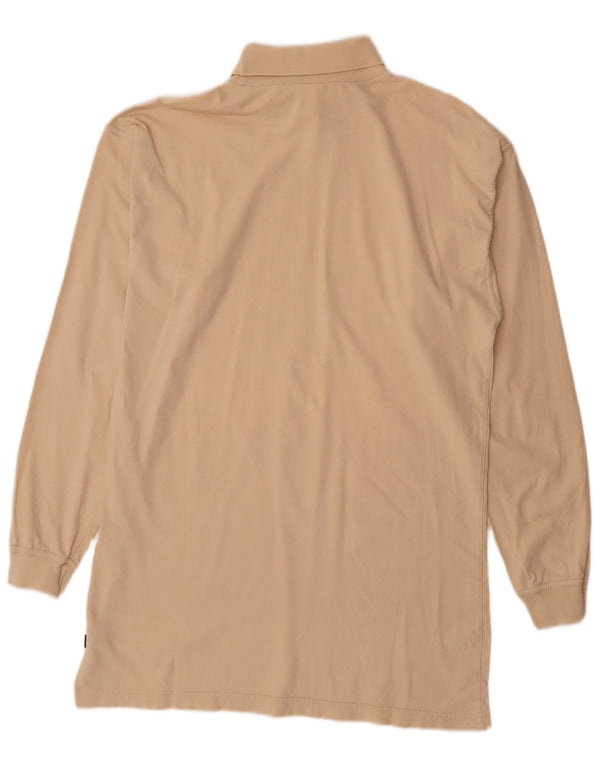 Adidas Mens Top Manga Longa Reino Unido 42/44 Grande Algodão Bege