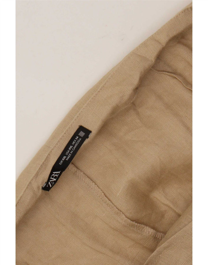 Saia sarongue feminina Zara 2XL W34 bege
