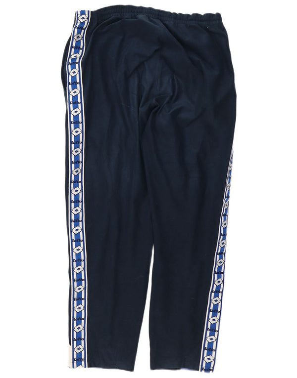 Calça de treino masculina Lotto Graphic UK 42/44 XL azul marinho colorblock