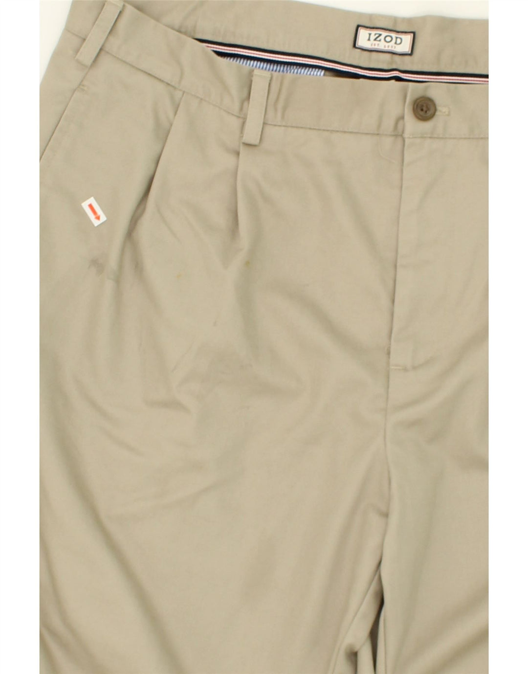IZOD Mens Pegged Chino Trousers W38 L32 Beige Cotton Vintage Izod and Second-Hand Izod from Messina Hembry 
