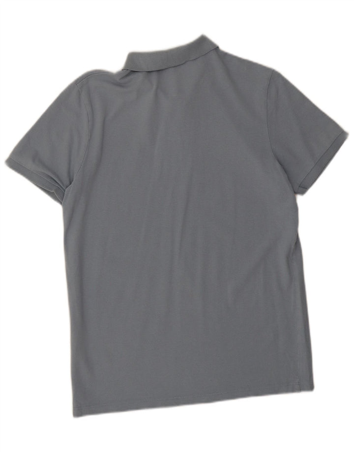 Camisa polo masculina Jack & Jones pequena azul algodão