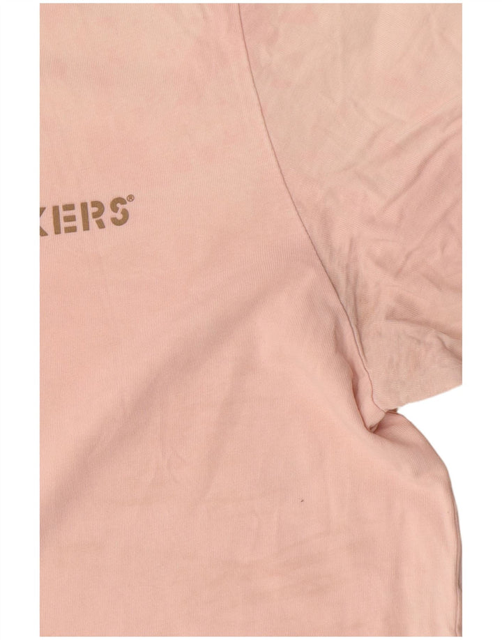 Dockers Mens Slim T-Shirt Top Grande Algodão Rosa