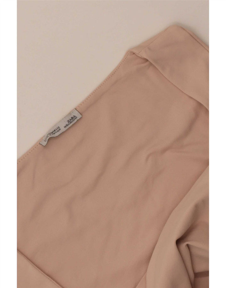 Zara Womens Vest Top UK 12 Médio Rosa