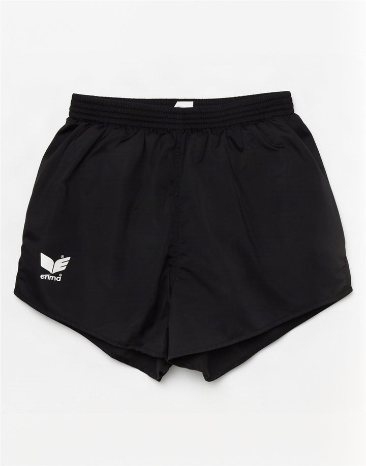 Shorts esportivos femininos Erima UK 6 XS preto poliéster