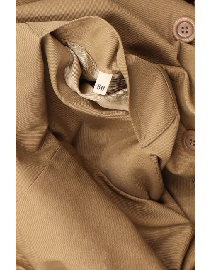 Sobretudo reversível feminino vintage IT 50 XL bege