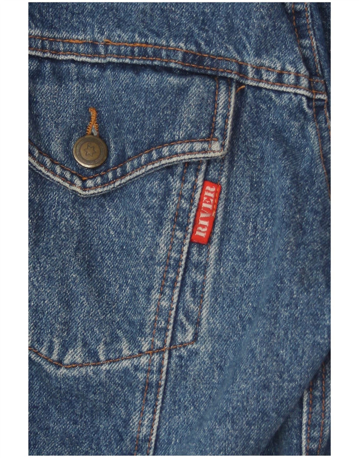 Jaqueta jeans masculina River UK 42 XL azul