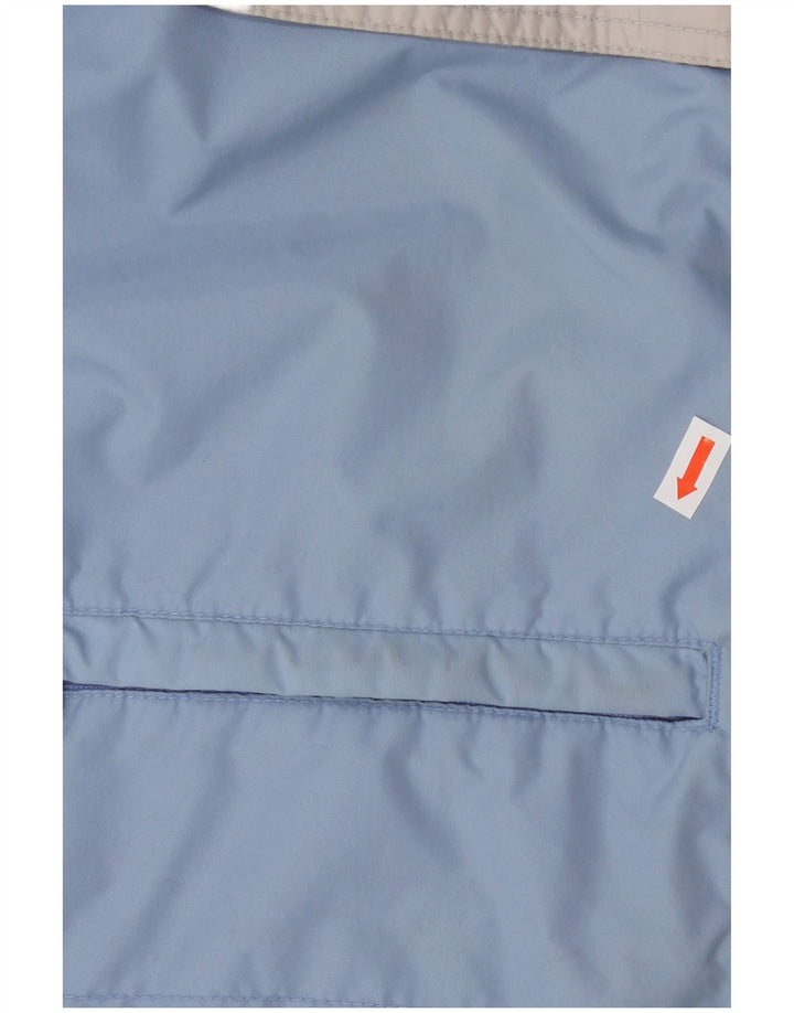 COLUMBIA Womens Oversized Windbreaker Jacket UK 16 Large Blue Colourblock