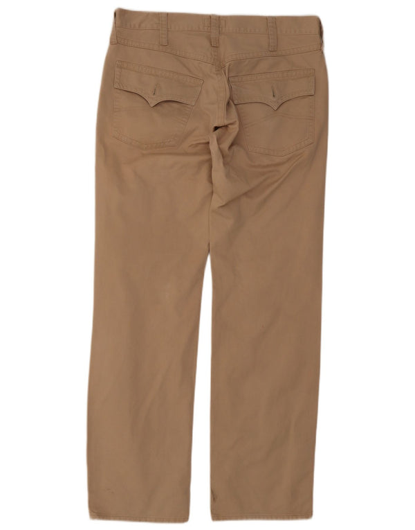 Calça masculina reta casual Armani W34 L32 algodão bege