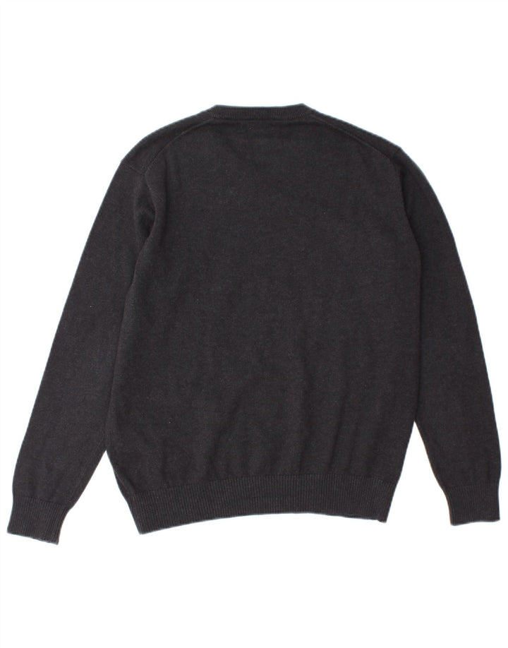 Suéter Gant Boys V-Neck 13-14 Anos Cinza Algodão
