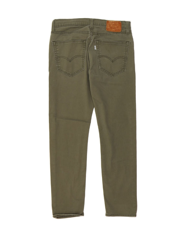 LEVI'S Masculino 512 Slim Tapered Calça Casual W30 L30 Algodão Verde