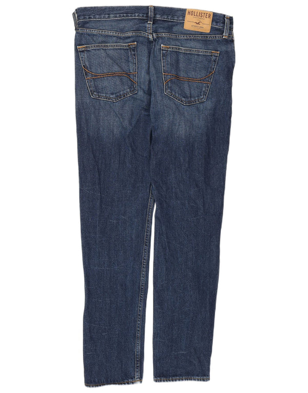 HOLLISTER Mens Jeans Slim W33 L32 Azul Algodão