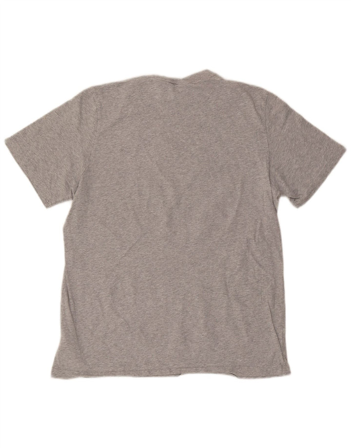 Camiseta masculina ADIDAS Top cinza médio algodão