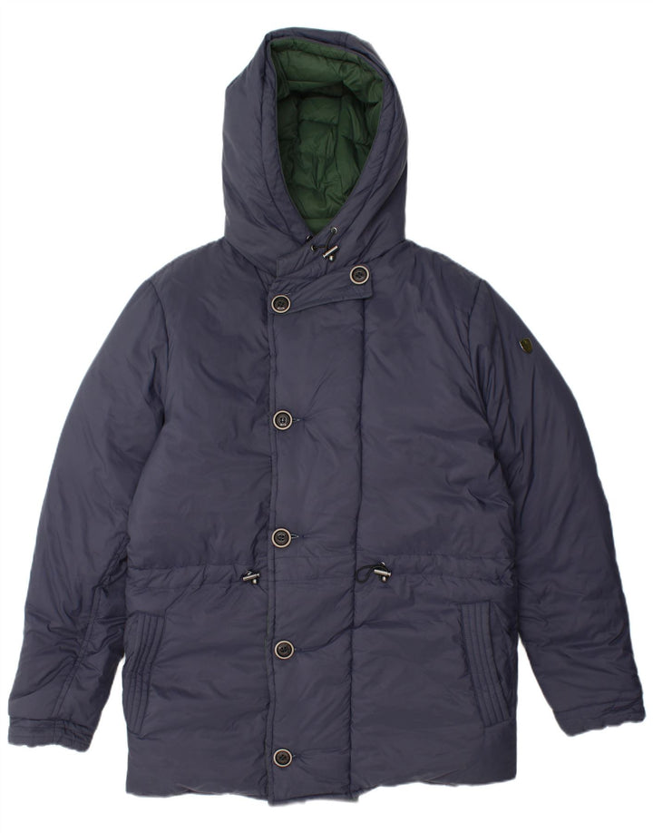 Jaqueta acolchoada reversível com capuz masculino CMP IT 50 grande azul marinho