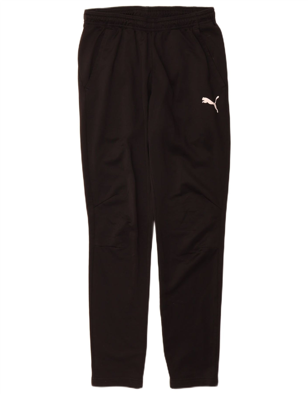 Calça de treino masculina Puma pequena preta poliéster