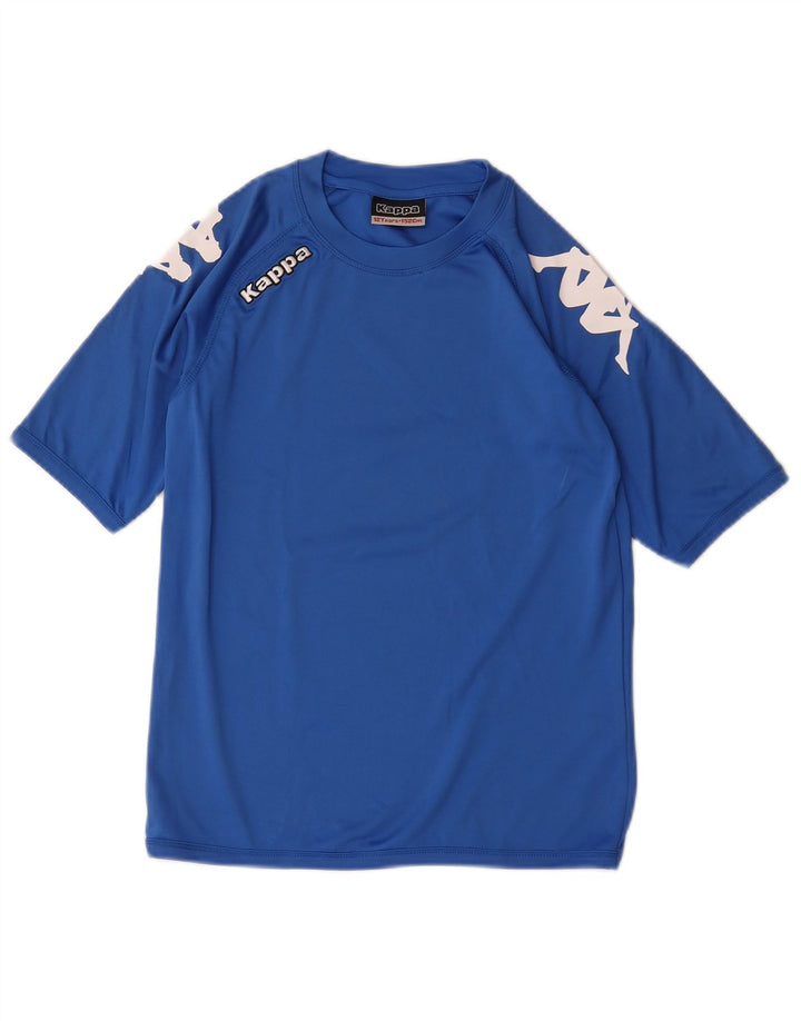 Top Kappa Boys Graphic T-Shirt 11-12 Anos Azul Poliéster